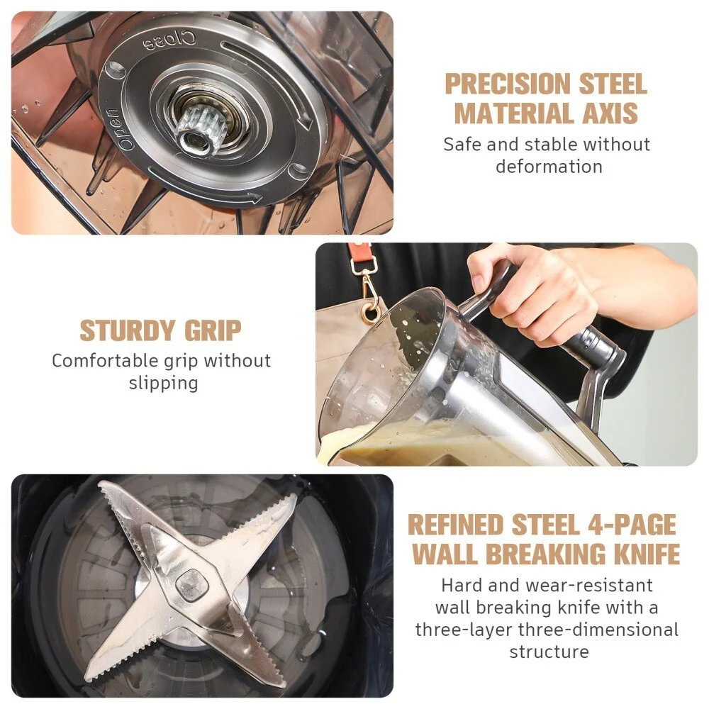 3L Power Commercial Food Blender Juicer Mixer Crusher Processor Grinder 8 Blades - Image 5