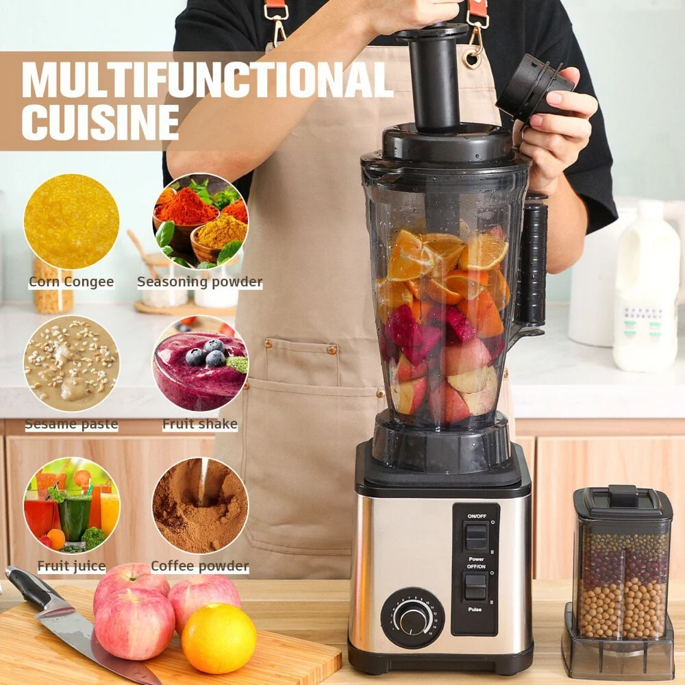 3L Power Commercial Food Blender Juicer Mixer Crusher Processor Grinder 8 Blades - Image 6
